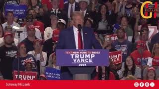 President Trump in Uniondale, NY – Tonight, I also want to send a message directly to Kamala Harris.