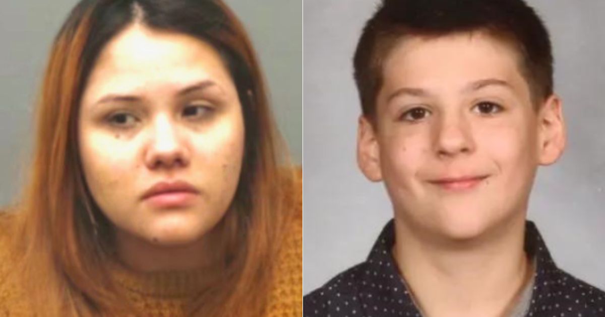 In December 2023, illegal immigrant Endrina Bracho, left, allegedly drove a car that caused a car wreck that led to the death of 12-year-old Travis Wolfe, right.