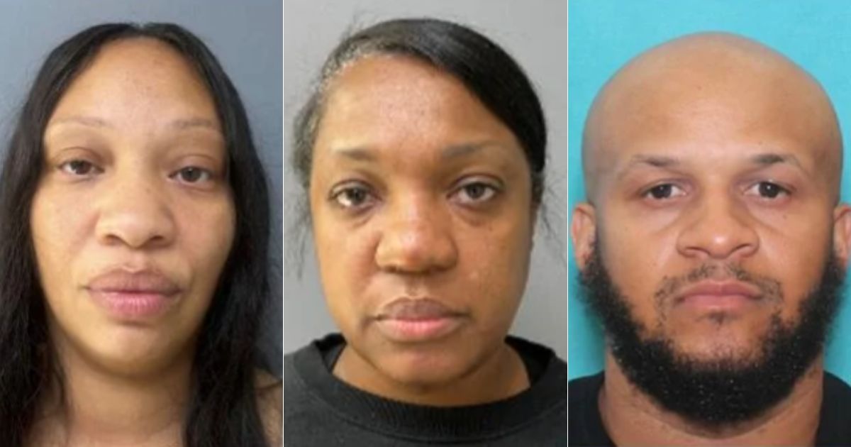 Sherrilynn Hawkins, left; Loretta Harris, center; and Vernon Hatchett, right, were charged with neglect after 21-year-old Tylim Hatchett, who was deaf and blind and used a wheelchair, died at just 59 pounds.