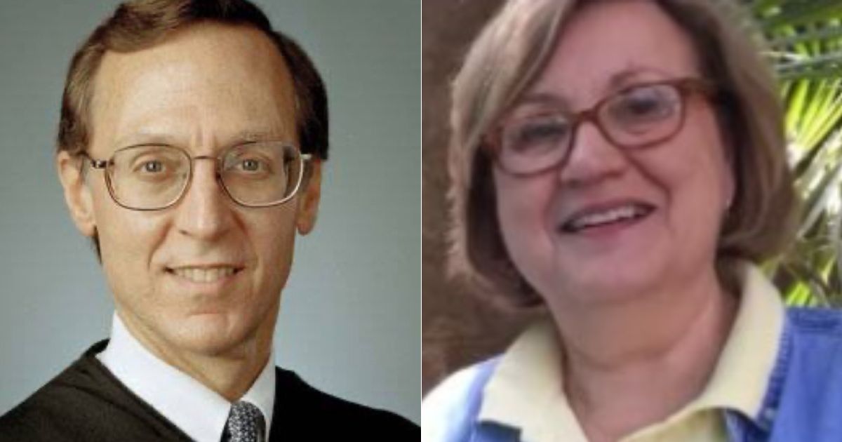 U.S. District Judge John Bates, left, ruled against an executive order from President Donald Trump on "gender ideology extremism" on Tuesday, but it has now come out that his wife, Carol Rhees, right, founded an organization that received money from USAID.