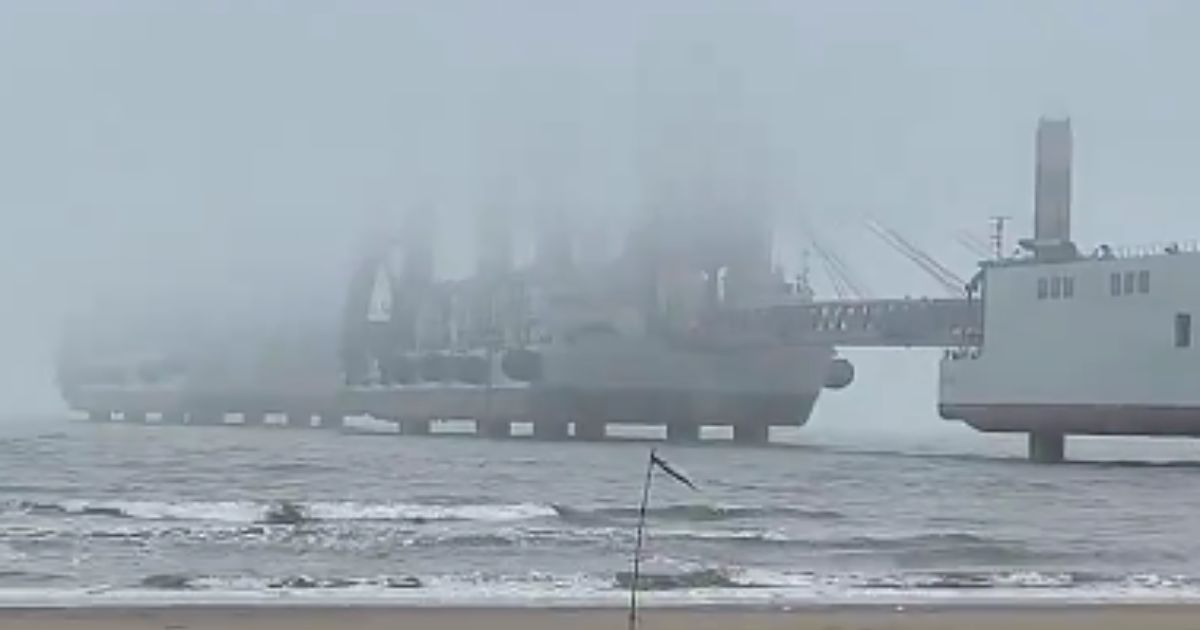 New photos show a fleet of Chinese barges that would be suitable for an invasion, specifically in Taiwan.