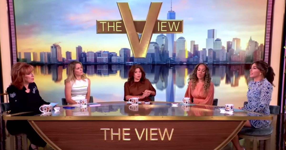 On Wednesday's episode of "The View," the co-hosts yet again discussed President Donald Trump, with Joy Behar, left, accusing Trump of being a misogynist.