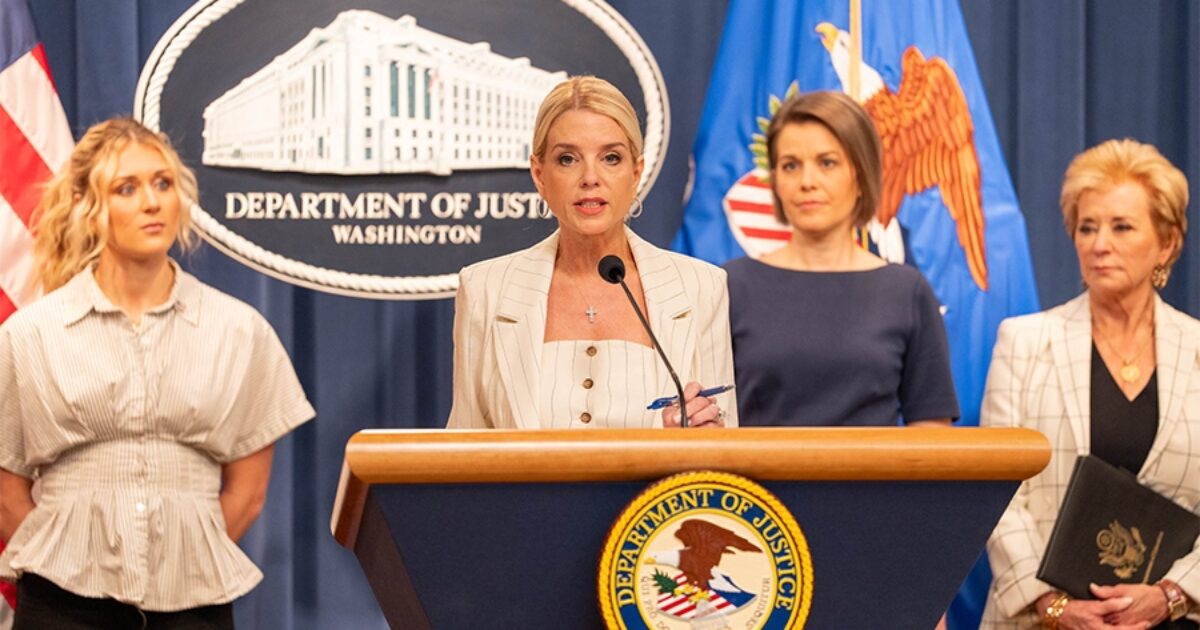 On April 16, 2025, Attorney General Bondi and Education Secretary McMahon announced enforcement actions against the State of Maine for failing to protect women and girls in sports. This follows a federal investigation into Maine’s noncompliance with Title IX – a civil rights law that guarantees women and girls equal protection in education and athletics.
